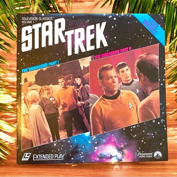 VINTAGE Star Trek LaserDisc - The Menagerie (Parts I & II) Paramount Home Video - Picture 1 of 6